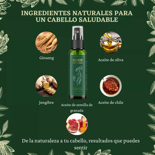 SPRAY PARA CRECER EL PELO OUHOE + ENVÍO GRATIS